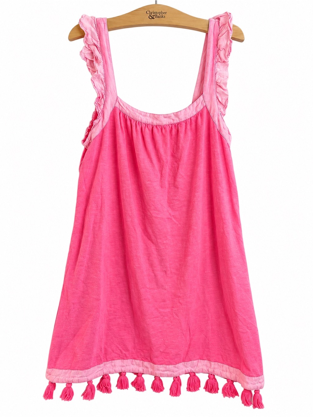 Vineyard Vines poolside swim cover up dress ruffle tassel coastal preppy